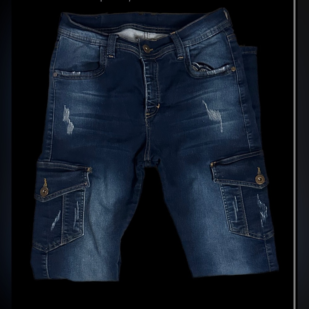 duschi jeans or something like that. bought in colombia